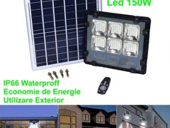 PROIECTOR LED 150W CU PANOU SOLAR